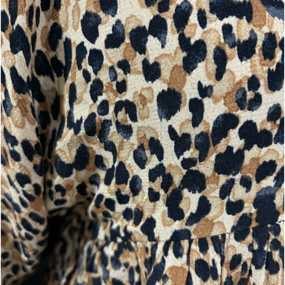 Zara long sleeve leopard babydoll dress - Picture 8 of 14